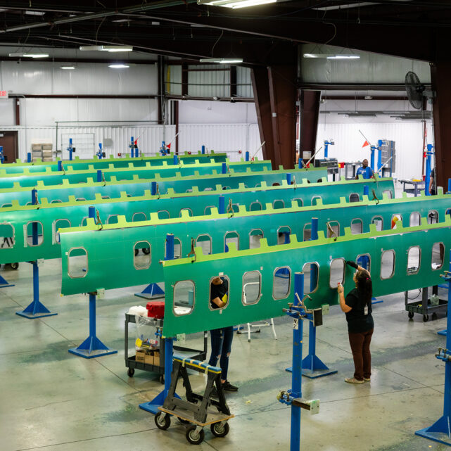 A view of Center's Major Assemblies department