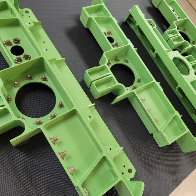 Aviation parts produced by Center's Desktop Assembly department